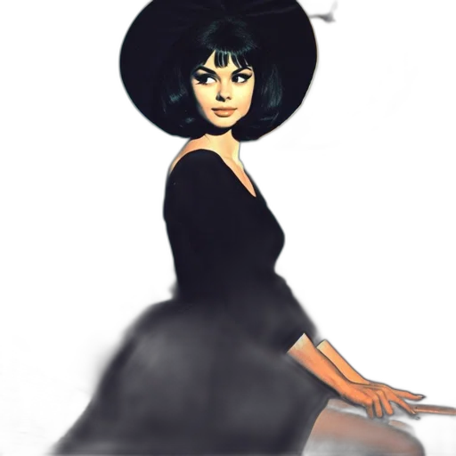 dress, hat, crown, staff transparent PNG cut-out