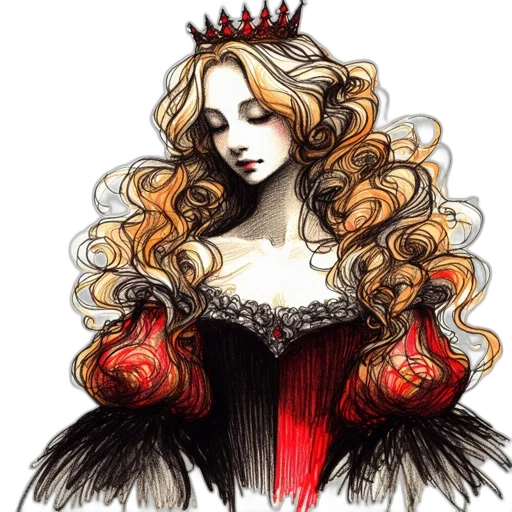 crown, dress, fantasy art, concept art transparent PNG cut-out
