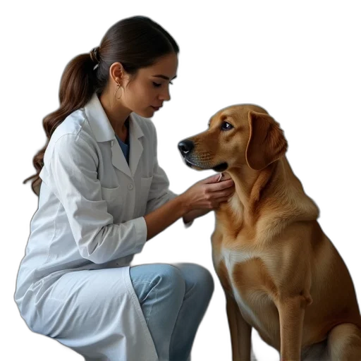 staff, animal, woman, veterina transparent PNG cut-out