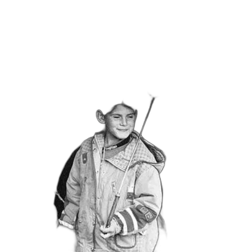 staff, jacket, creature, face transparent PNG cut-out