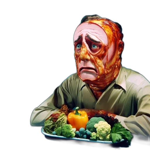 mask, food, face, concept art transparent PNG cut-out