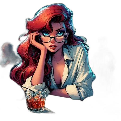 comic book art, concept art, cartoon, fantasy art transparent PNG cut-out
