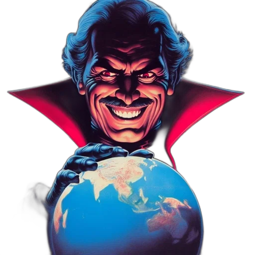 face, staff, mask, comic book art transparent PNG cut-out