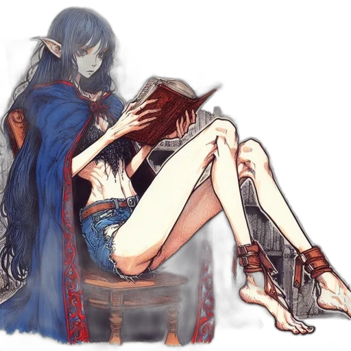 watercolor, concept art, fantasy art, anime transparent PNG cut-out