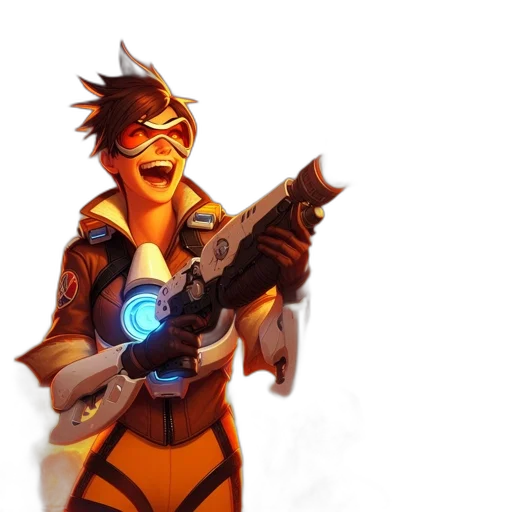 weapon, staff, jacket, robot transparent PNG cut-out