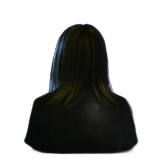hair, jacket, staff, face transparent PNG cut-out