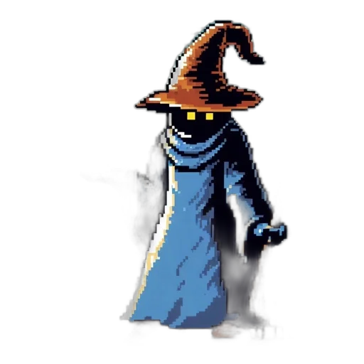 staff, hat, dress, mask transparent PNG cut-out