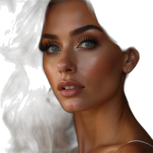 face, jewelry, hair, mask transparent PNG cut-out