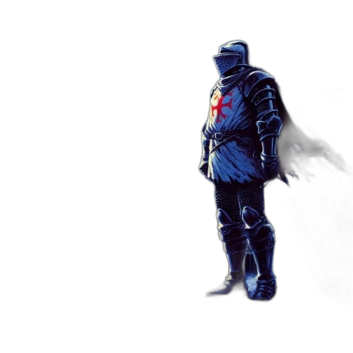 jacket, robot, mask, sword transparent PNG cut-out