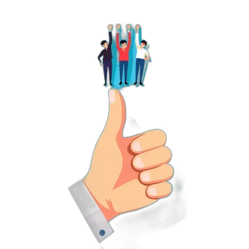 staff, stylized, illustration, hand transparent PNG cut-out