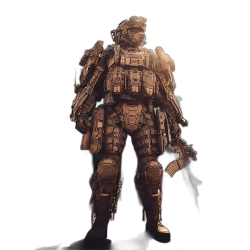 robot, weapon, staff, creature transparent PNG cut-out