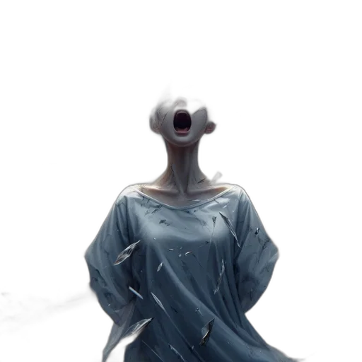 creature, dress, mask, face transparent PNG cut-out