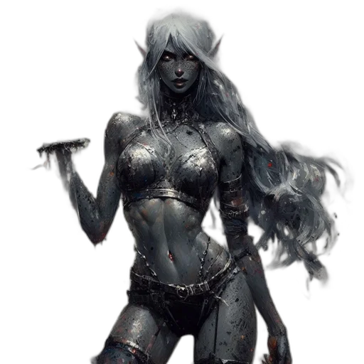 fantasy art, concept art, comic book art, pixel art transparent PNG cut-out