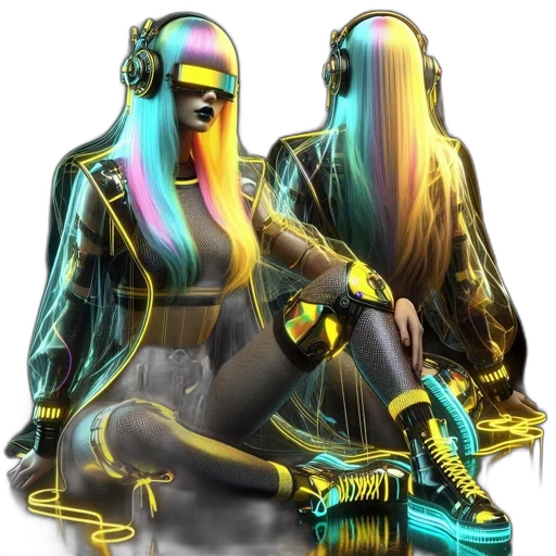 robot, jacket, jewelry, mask transparent PNG cut-out