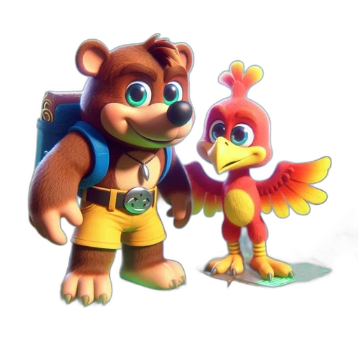 animal, staff, 3d render, concept art transparent PNG cut-out