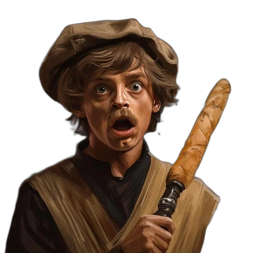 staff, weapon, food, face transparent PNG cut-out