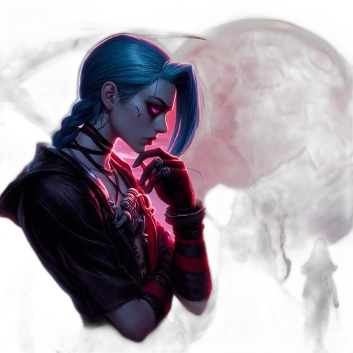 mask, jacket, concept art, cyberpunk transparent PNG cut-out