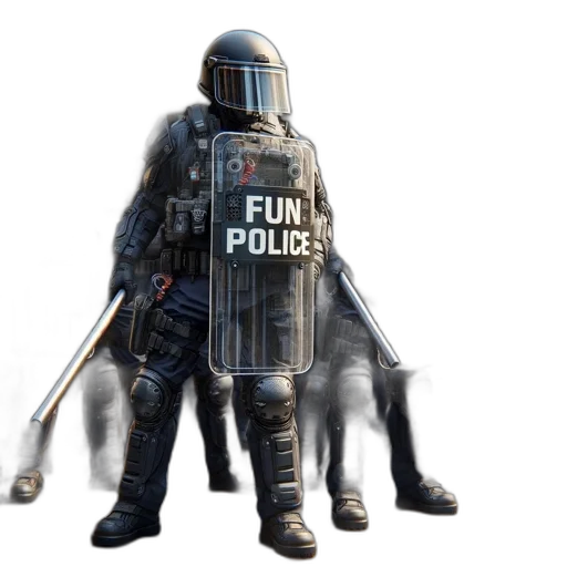weapon, staff, jacket, robot transparent PNG cut-out