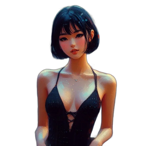 dress, jacket, face, robot transparent PNG cut-out