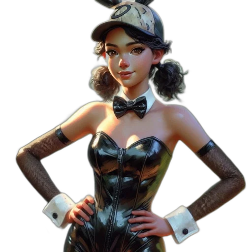 dress, hat, robot, concept art transparent PNG cut-out