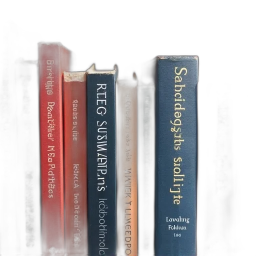 3d render, collection, books, neatly transparent PNG cut-out