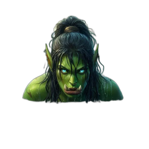 creature, face, mask, staff transparent PNG cut-out