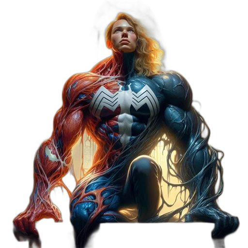 hair, comic book art, concept art, fantasy art transparent PNG cut-out