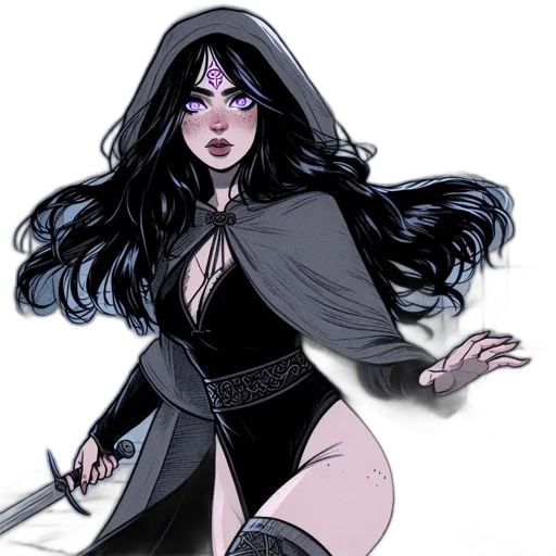 comic book art, concept art, fantasy art, cartoon transparent PNG cut-out