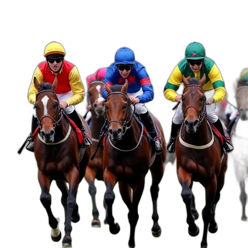 jockeys, celebrate, after, winning transparent PNG cut-out