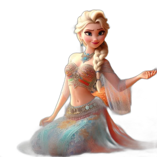 dress, fantasy art, concept art, 3d render transparent PNG cut-out