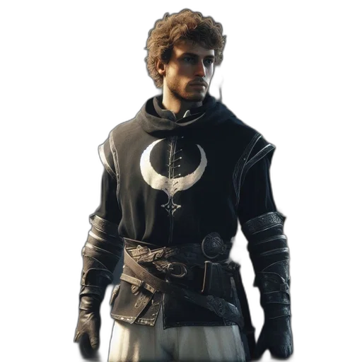 jacket, staff, sword, concept art transparent PNG cut-out