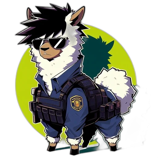 jacket, staff, animal, concept art transparent PNG cut-out
