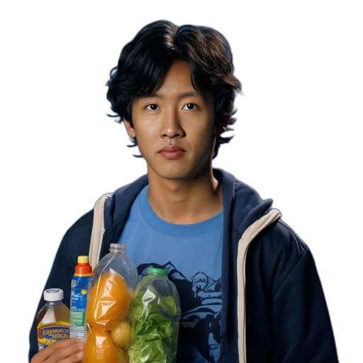food, staff, jacket, face transparent PNG cut-out