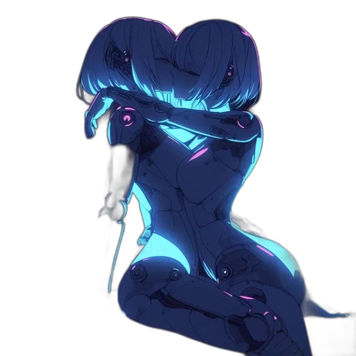 robot, dress, creature, weapon transparent PNG cut-out