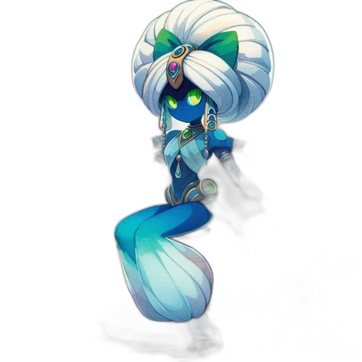 staff, dragon, hair, creature transparent PNG cut-out