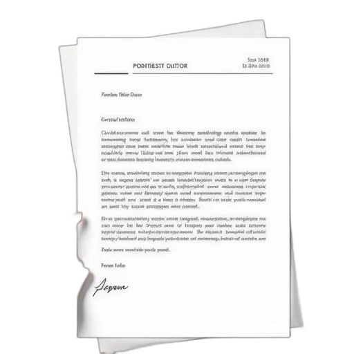 personal, letter, template, features transparent PNG cut-out