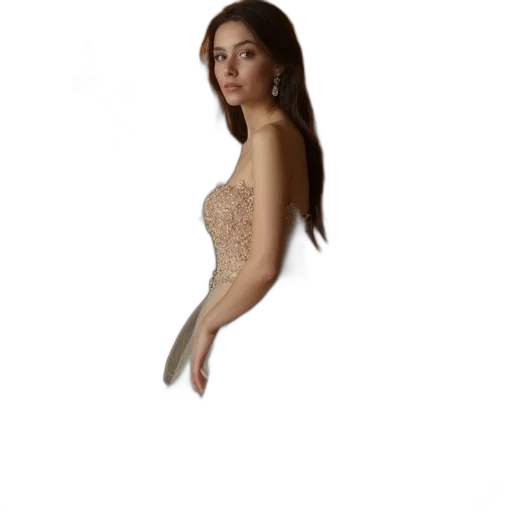 dress, jewelry, hair, creature transparent PNG cut-out