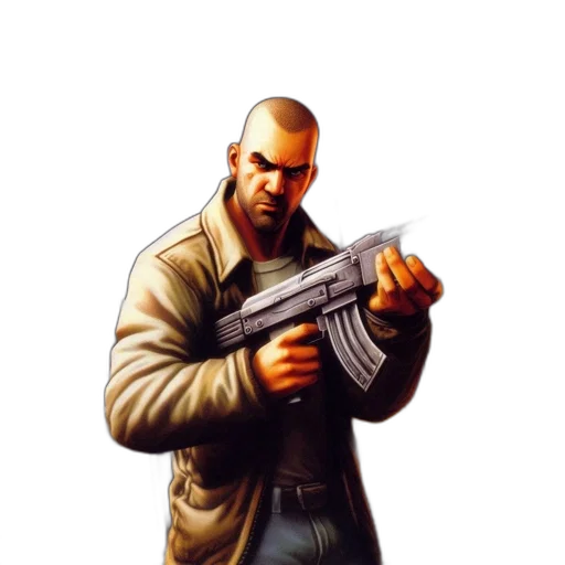 weapon, jacket, concept art, comic book art transparent PNG cut-out