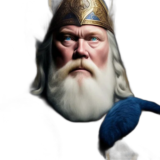 crown, face, sword, staff transparent PNG cut-out