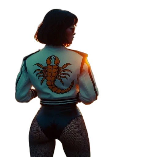 jacket, robot, creature, concept art transparent PNG cut-out