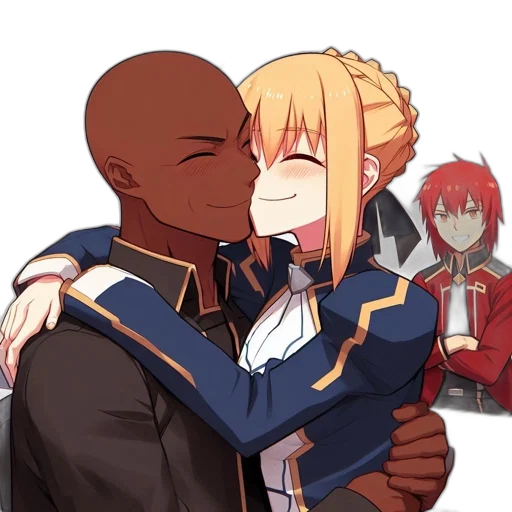 staff, jacket, weapon, anime transparent PNG cut-out