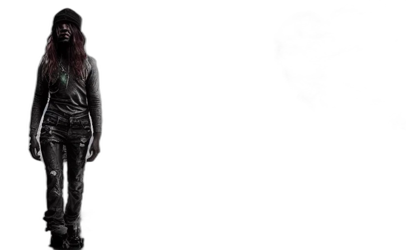 jacket, staff, concept art, 3d render transparent PNG cut-out