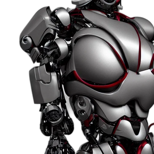 robot, 3d render, concept art, cyberpunk transparent PNG cut-out