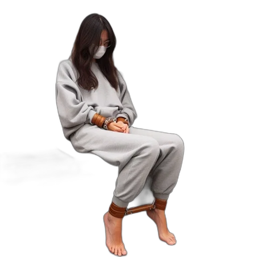 jacket, dress, mask, shoes transparent PNG cut-out