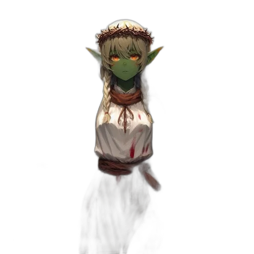 staff, mask, creature, face transparent PNG cut-out