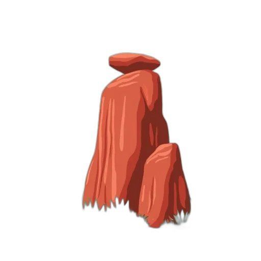 hair, umbrella, hat, staff transparent PNG cut-out
