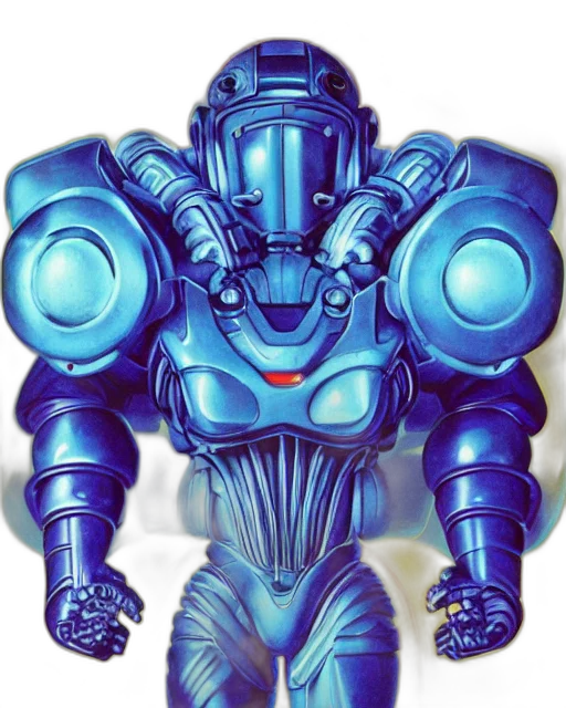 robot, weapon, concept art, vaporwave transparent PNG cut-out