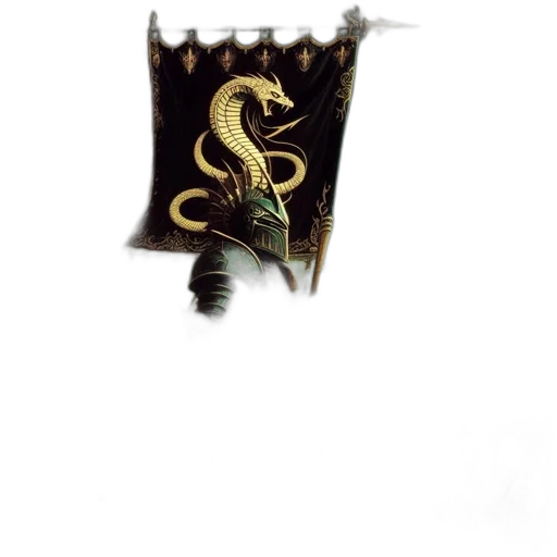 dragon, staff, crown, mask transparent PNG cut-out