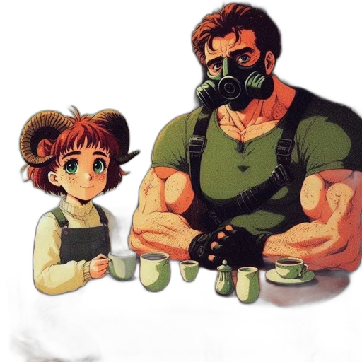 mask, weapon, food, watercolor transparent PNG cut-out