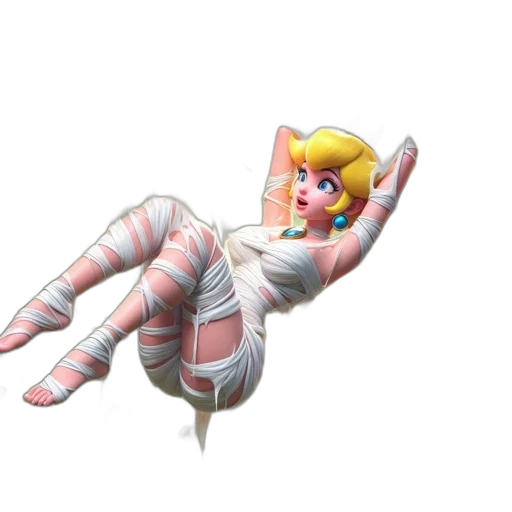 dress, robot, weapon, 3d render transparent PNG cut-out